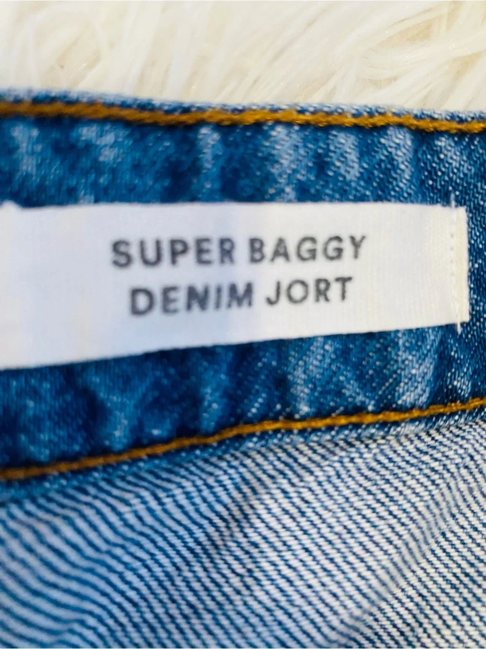 Cotton On Super Baggy Denim Jorts Blue High Rise 100% Cotton Shorts US 6